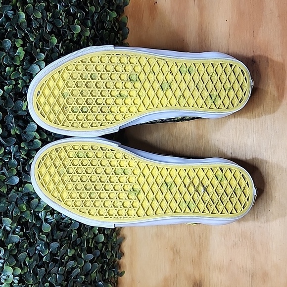 Vans SpongeBob Gigliotti Skate Shoe | Size: 6.5 Mens | Black & Yellow - Picture 6 of 8
